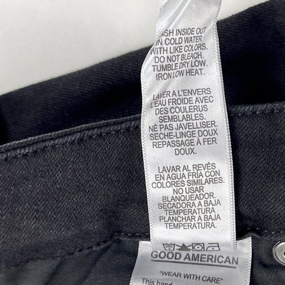 Good American Good Legs Step Fray Hem Skinny Jeans Women 16 Stretch GLSH616T - Picture 13 of 16